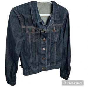 NWOT J. Crew Cropped blue denim jean  jacket ,festival western,country,